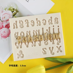 Khuôn Silicon - Chữ Cái IN - Chữ Thường Nghiêng