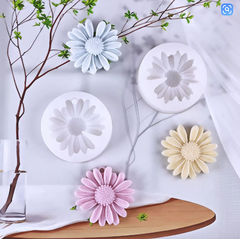 Khuôn Silicon - Hoa Cúc Dẹp Cắt - 6.5cm