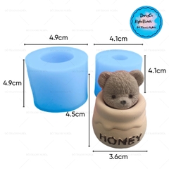 Khuôn Silicon - Động Vật - Gấu Honey 4.9cm