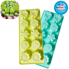 Khay Đá Nhựa CH - KD05 - TH 10c - Mai Hồng Cúc 5 Mẫu
