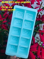 Khay Đá Nhựa CH - KD06 - TH 10c - Số 0-9 Đế Vuông