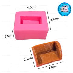 Khuôn Silicon - Khúc Gỗ - 4.5x2.8cm