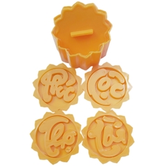 Khuôn Ấn Xôi - Cánh Sen Tròn - PLT07 - Set 4 Phúc Lộc Thọ Tài 10cm