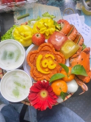 Khuôn Ấn Xôi - Mai 5 Cánh NL - 12cm - Bộ 4 mai Phúc Lộc Thọ Hỷ