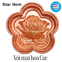 Khuôn Ấn Xôi - Mai 5 Cánh NL - 16cm - Hoa Cúc