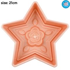 Khuôn Ấn Xôi - Ngôi Sao NL - 21cm - Hoa Hồng