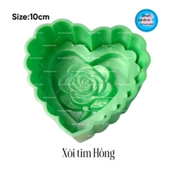 Khuôn Ấn Xôi - Tim Khía NL - 10cm - Hoa Hồng