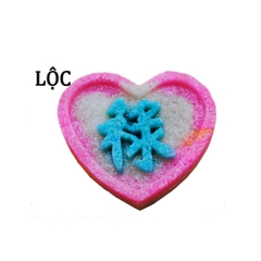 Khuôn Ấn Xôi - Tim NL - 15cm - Lộc - Hán