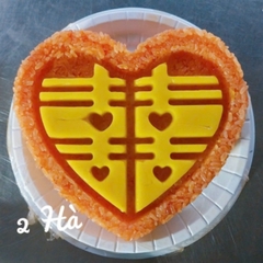 Khuôn Ấn Xôi - Tim NL - 16cm - Song Hỷ - Hán