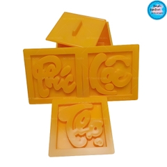 Khuôn Ấn Xôi - Vuông - Bộ 3 Phúc Lộc Thọ Trơn