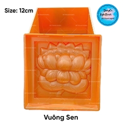Khuôn Ấn Xôi - Vuông NL - 12cm - Hoa Sen