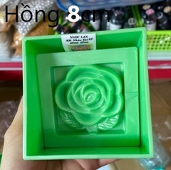 Khuôn Ấn Xôi - Vuông NL - 8cm - Hoa Hồng