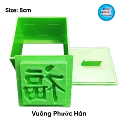 Khuôn Ấn Xôi - Vuông NL - 8cm - Phước - Hán