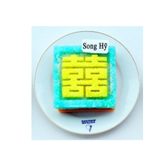 Khuôn Ấn Xôi - Vuông VT - 12cm - Song Hỷ - Hán