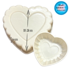 Khuôn Cơm Nhựa - Xôi - Thạch 18-21cm - CN03 - Tim Liền Bo