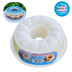 Khuôn Cơm Nhựa - Xôi - Thạch 18-21cm - CN06 - Xoắn Khía Mặt