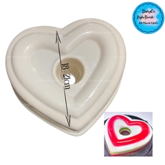 Khuôn Cơm Nhựa - Xôi - Thạch 18-21cm - CN09 - Tim Lỗ