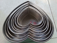 Khuôn Nhôm - Cao 8cm - Tim - Đế Rời