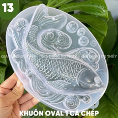 Khuôn Nhựa Cứng VT - 20cm - M13 - Oval Cá Chép Mây