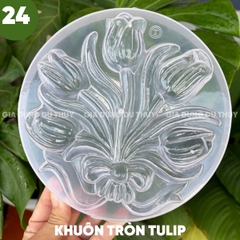 Khuôn Nhựa Cứng VT - 20cm - M24 Tròn Tulip