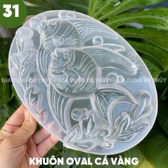 Khuôn Nhựa Cứng VT - 20cm - M31 - Oval Cá Vàng 2c