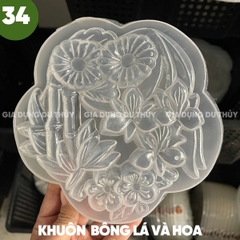 Khuôn Nhựa Cứng VT - 20cm - M34 - Mai Hoa Lá