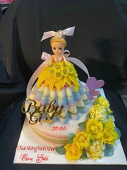 Khuôn Nhựa HPL - Váy Búp Bê Bó Hoa - RC05 22x11cm