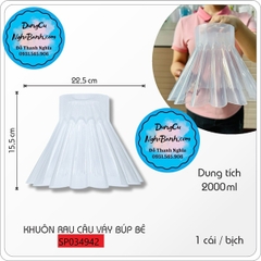 Khuôn Nhựa HPL - Váy Búp Bê Bó Hoa - RC05 22x11cm