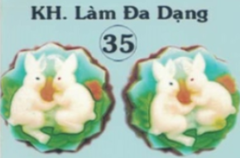 Khuôn Nhựa RCNL - NL35 - 2 Con Thỏ