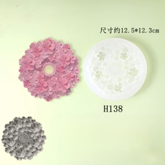 Khuôn Silicon - Hoa Hàn Quốc - Vòng Hoa 12cm