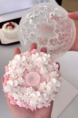 Khuôn Silicon - Hoa Hàn Quốc - Vòng Hoa 12cm