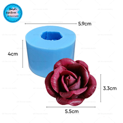 Khuôn Silicon - Hoa Hồng Nở - 5.5cm - Thái Nở -b41