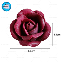 Khuôn Silicon - Hoa Hồng Nở - 5.5cm - Thái Nở -b41