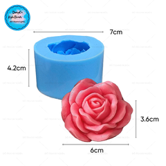 Khuôn Silicon - Hoa Hồng Nở - 6cm - A1