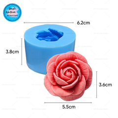 Khuôn Silicon - Hoa Hồng V3 5.5cm hh01