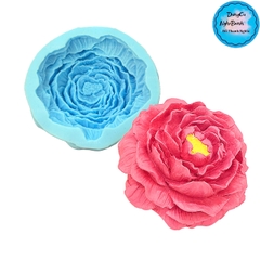Khuôn Silicon - Hoa Mẫu Đơn - 9.5cm - Nhụy Xòe Khuôn Mỏng