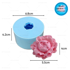 Khuôn Silicon - Hoa Mẫu Đơn Cánh Cúp Xoè 5.5cm