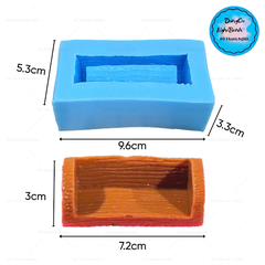 Khuôn Silicon - Khúc Gỗ - 9.6x5.3x6cm