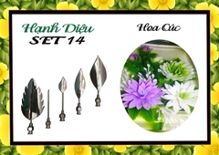 Kim 3D Inox - Bộ 5 - Mẫu 14 Hoa Cúc