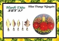 Kim 3D Inox - Bộ 5 - Mẫu 37 Hoa Trạng Nguyên
