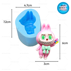Khuôn Silicon - Labubu Nhỏ - Cầm Hoa