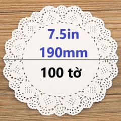 Lót Giấy Ren - Tròn - Túi 100 tờ