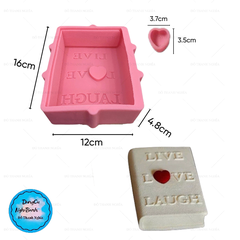 Khuôn Silicon - Cuốn Sách 15cm