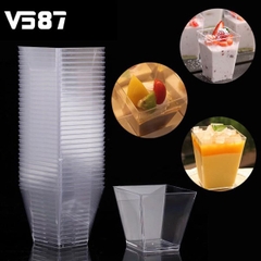Ly Nhựa - Vuông Mousse - Tiramisu - 164ml