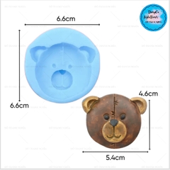 Khuôn Silicon - Động Vật - Gấu Mặt 5.7cm