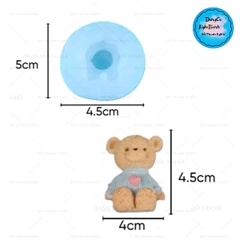 Khuôn Silicon - Động Vật - Gấu Tim #1