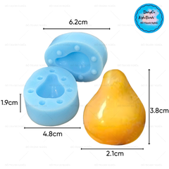 Khuôn Silicon - Trái Cây - Trái Lê 2 Mảnh 3.5cm