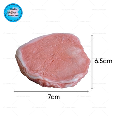 Khuôn Silicon - Món Ăn - Miếng Thịt - Tròn 7.1cm