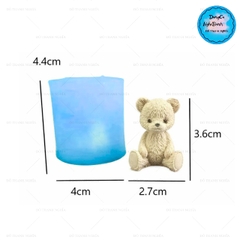 Khuôn Silicon - Động Vật - Gấu Ngồi 4cm