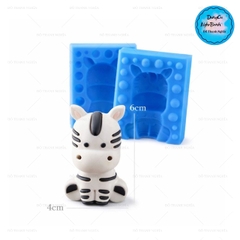 Khuôn Silicon - Động Vật - Con Ngựa Vằn 2 Mảnh 6cm